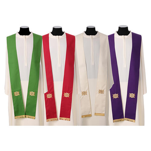 Pure wool chasuble with PAX stole Gamma 14