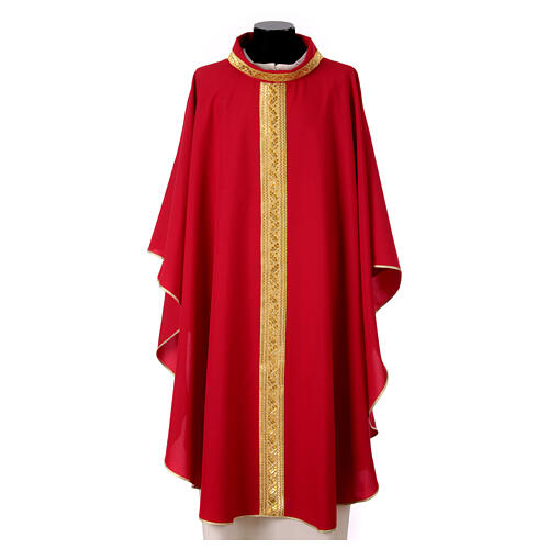 Chasuble Gamma stolon gold braid 3