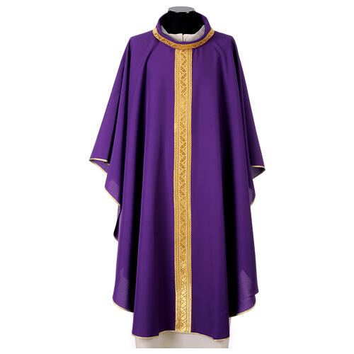 Chasuble Gamma stolon gold braid 5