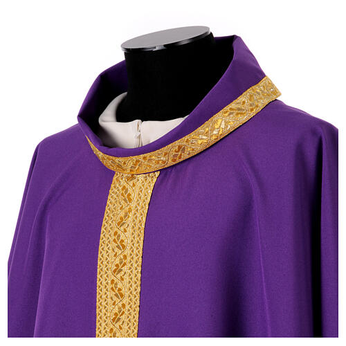 Chasuble Gamma stolon gold braid 9