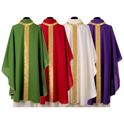 Chasuble Gamma stolon gold braid 12