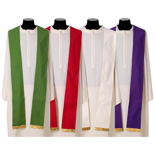 Chasuble Gamma stolon gold braid 13