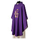 Chasuble with stole, golden embroidery of Alpha and Omega, 4 colours s3