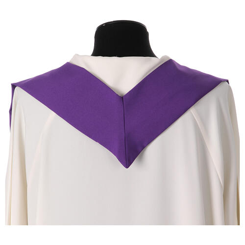 Chasuble with stole with golden embroidery with Alpha and Omega 4 colors 6