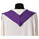 Chasuble with stole with golden embroidery with Alpha and Omega 4 colors s6