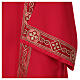 Dalmatic with embroidered galloon on the front, Vatican fabric, 4 colours s6