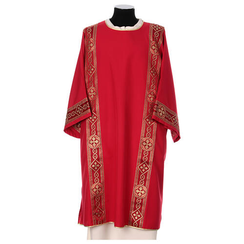 Dalmática entorchado bordado frente tejido Vatican 4 colores 5