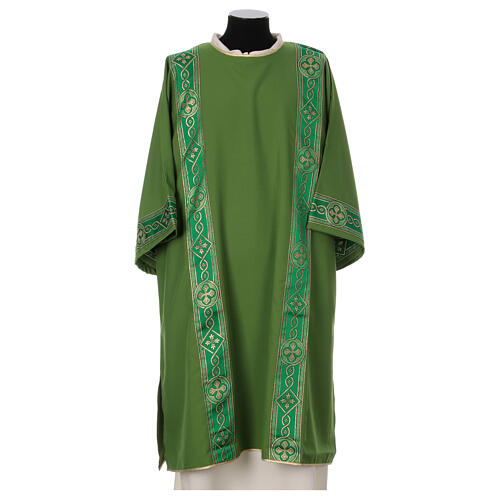 Dalmatic gallon embroidered on front Vatican fabric 4 colors 1