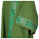 Dalmatic gallon embroidered on front Vatican fabric 4 colors s2