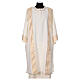 Dalmatic gallon embroidered on front Vatican fabric 4 colors s8