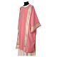 Pink dalmatic with embroidered galloon on the front, Vatican fabric s3