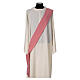 Dalmática tejido Vatican color rosa entorchado bordado frente s6