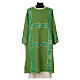 Dalmatic with chevron embroidered on the front in 4-color Vatican polyester fabric s1