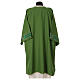 Dalmatic with chevron embroidered on the front in 4-color Vatican polyester fabric s5
