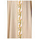 Chasuble with golden lurex and floral embroidery, wool blend, 4 colours s2