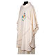 Cream-coloured chasuble with official logo of 2025 Jubilee printed s4