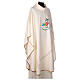 Cream-coloured chasuble with official logo of 2025 Jubilee printed s6