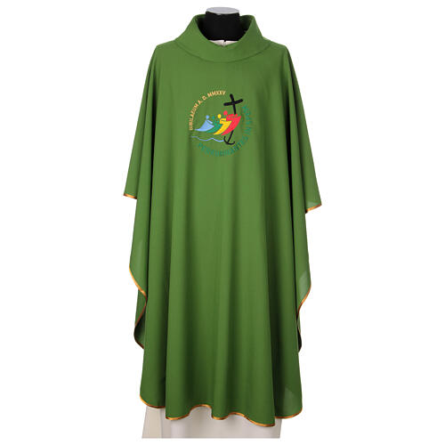 Embroidered chasuble with stole, 2025 Jubilee official logo 2