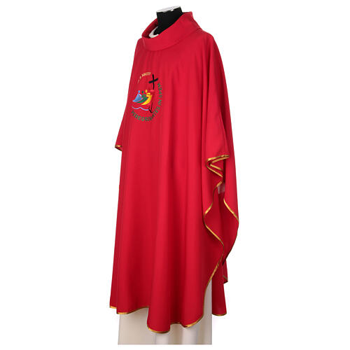 Embroidered chasuble with stole, 2025 Jubilee official logo 7