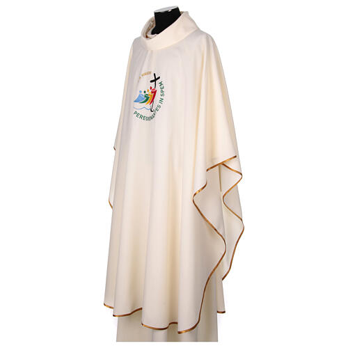 Embroidered chasuble with stole, 2025 Jubilee official logo 11