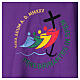 Embroidered chasuble with stole, 2025 Jubilee official logo s12