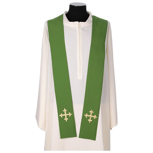 Embroidered chasuble with official Jubilee 2025 Rome logo stole 15