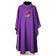 Embroidered chasuble with official Jubilee 2025 Rome logo stole s11