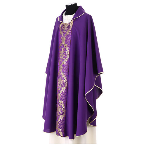 Chasuble with orphrey on the front, Vatican polyester, 4 colours 4