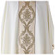 Chasuble bande centrale tissu Vatican en polyester 4 couleurs s2