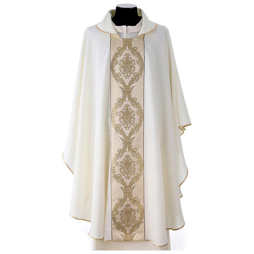 Casula stolone davanti tessuto Vatican in poliestere 4 colori 1