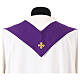 Casula stolone davanti tessuto Vatican in poliestere 4 colori s12