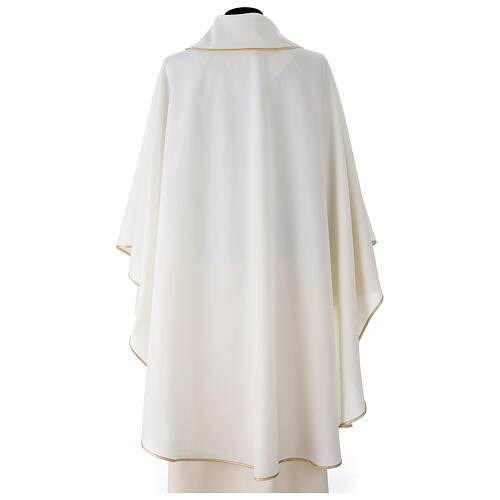 Casula faixa central frontal Vatican em poliéster 4 cores 7