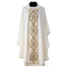 Chasuble front stole Vatican fabric in 4 color polyester