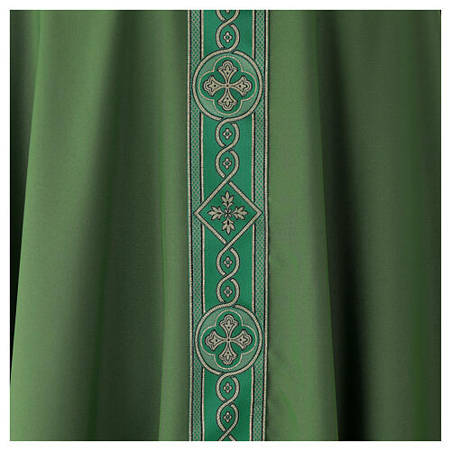 Chasuble avec galon tissu Vatican en polyester 4 couleurs 4