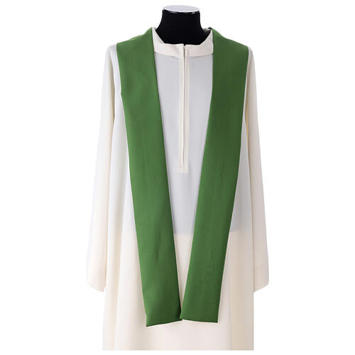 Chasuble avec galon tissu Vatican en polyester 4 couleurs 6