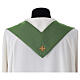 Chasuble avec galon tissu Vatican en polyester 4 couleurs s7