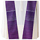 Simple chasuble of striped fabric by Gamma, wool and lurex s8