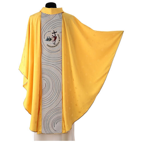 Chasuble with official Jubilee 2025 logo, golden embroidery and matching stole 5