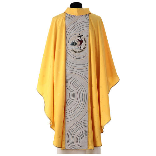 Chasuble with official Jubilee 2025 logo, golden embroidery and matching stole 7