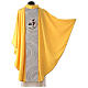 Chasuble with official Jubilee 2025 logo, golden embroidery and matching stole s5