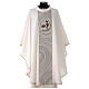 Cream-coloured chasuble with 2025 Jubilee official logo s1