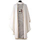 Cream-coloured chasuble with 2025 Jubilee official logo s4