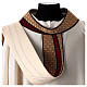 Chasuble cotton viscose stole with gold inlay Atelier Sirio s5