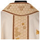 Golden chasuble with bees and honeycomb pattern on central band, Atelier Sirio design s8