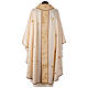 Golden chasuble with bees and honeycomb pattern on central band, Atelier Sirio design s9