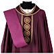 Chasuble with round weaving pattern, 4 colours, cotton fabric, Atelier Sirio design s7