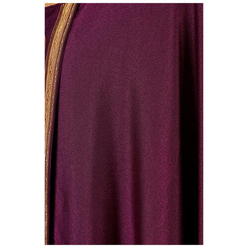 Chasuble 4 couleurs étole centrale tressages ronds Atelier Sirio coton 5