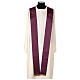 Chasuble with round weaving stole Atelier Sirio cotton 4 colors s10