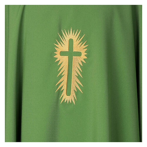 Cococler chasuble with cross and ray embroidery 3