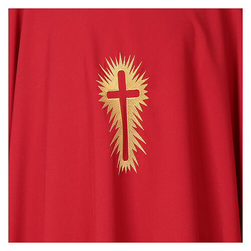 Cococler chasuble with cross and ray embroidery 5